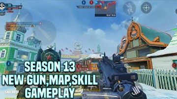 SEASON 13 NEW MAP, GUN QXR(MP7), EMP SYSTEM, GRAVITY VORTEX GUN, GAS GRENADE GAMEPLAY COD MOBILE
