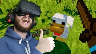 КАК ВЫЖИТЬ В МАЙНКРАФТЕ НА МАКСИМАЛКАХ В ВИРТУАЛЬНОЙ РЕАЛЬНОСТИ! - Minecraft VR - HTC Vive ВР