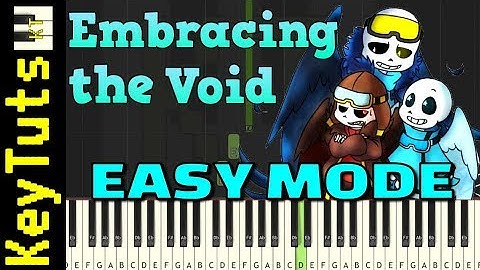 Embracing the Void from Glitchtale - Easy Mode [Piano Tutorial] (Synthesia)