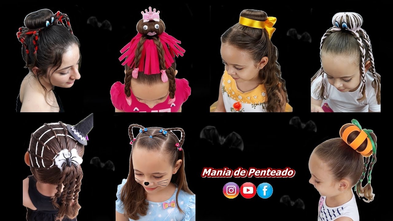 Penteados Divertidos para Cabelo Maluco ou Halloween | Halloween Hairstyles  for Girls. 🕷🕸🦇 - thptnganamst.edu.vn