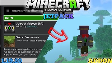 Jetpack Addon [Update] In Minecraft Pe [MCPE BEDROCK 1.19]