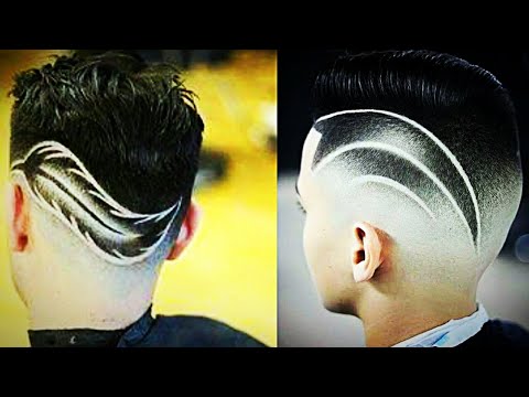 corte de cabelo masculino degrade com desenho