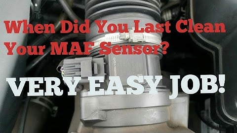 How To Clean Mass Air Flow Sensor On A Peugeot | MAF Sensor Cleaning Tutorial