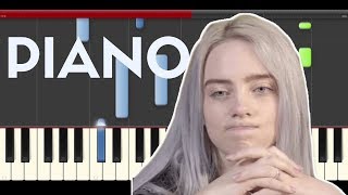 Billie Eilish Bury A Friend Piano Midi Tutorial Sheet App Cover Karaoke