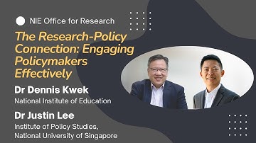 The Research-Policy Connection: Engaging Policymakers Effectively