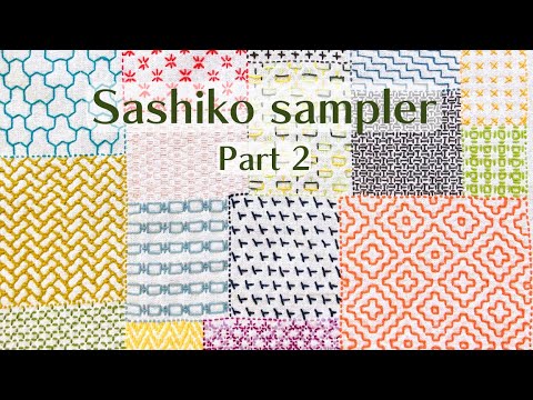 My Journey Through 20 Vintage Sashiko Patterns - a Sashiko