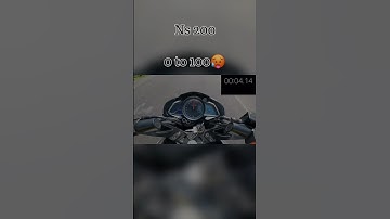 0 To 100 Test 🥸 #shorts #bike #ns200 #0to100