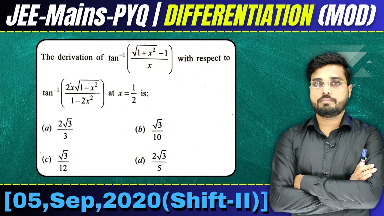 The Derivative Of Tan 1 1 X2 1 x With Respect To Tan 1 2x 1 X2 the-derivative-of-tan-1-1-x2-1-x-with-respect-to-tan-1-2x-1-x2