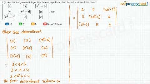 If [x] denotes the greatest integer less than or equal to