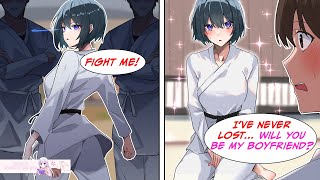 [Manga Dub] The judo girl challenged me, so I put some effort in and... [RomCom]