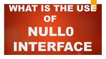What is the use of Null 0 interface? | How its works| CCNA|CCNP|CCIE