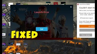 Fortnite Launch Error Couldnt Start Game Error Code Easy Anti Cheat Error Fixed Youtube