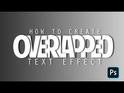 Overlapped Text Effect | Photoshop Tutorial 2023