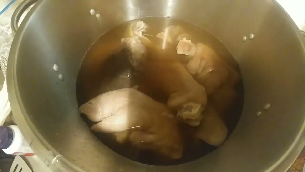 Homemade Pickled Pigs Feet and Pig Ears!