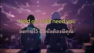 Hold on - Chord overstreet ( แปลไทย )