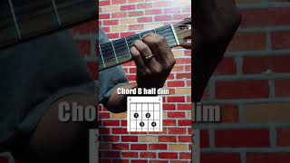 Chord B half Dim | Chord Bm7-5 | chord B minor 7-5 |