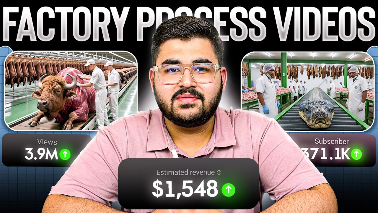 Как я создаю вирусные видеоролики о процессе работы фабрики с помощью бесплатных инструментов иск...