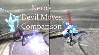 Devil May Cry 4 - All Nero's Devil Trigger Moves Comparison