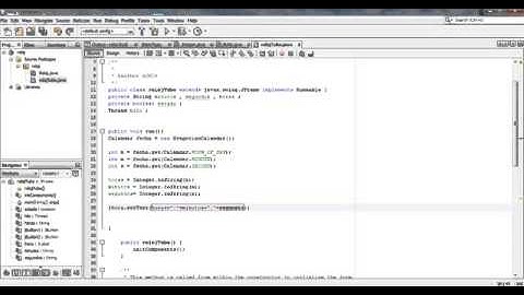 Como hacer reloj en java , usando Threads - Threads