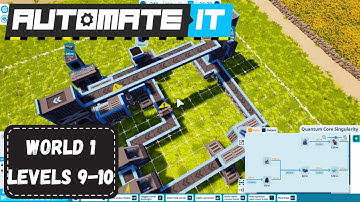 Newly released factory-building puzzle game Automate IT - Campaign 1-9 and 1-10 / No Commentary