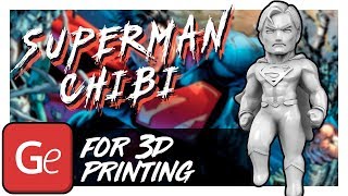 Chibi Superman 3D Miniature | Assembly by Gambody