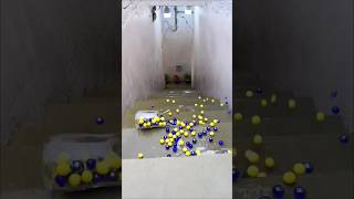 Red VS Blue Breaking glass bottle ⚠️🔥 Crushing Crunchy &amp; Soft Things #shorts​ #asmr​ #satisfying​