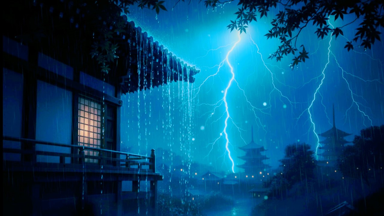 Intense Thunderstorm & Heavy Rain for Deep Sleep ⛈️ (Pure ASMR, No Music)