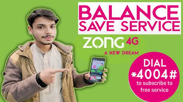 Zong balance save code | Zong balance save offer