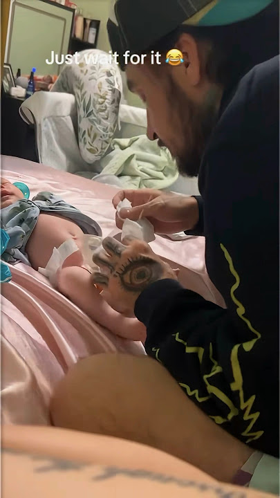 Dad's normal reaction to a diaper change#love#funny#family#happy #usa#for you#fyp