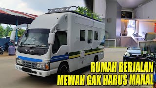 ISUZU ELF LONG, DIBIKIN JADI MOTORHOME INTERIOR MEWAH DAN GAK PAKAI MAHAL #CAMPERVANINDONESIA