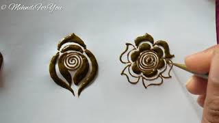 Mehndi Design Class - 66 Dubai Style Flowers Easy And Simple