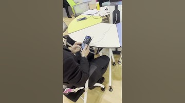 #smart #furniture #classroom Intelligent splicing table with charging station