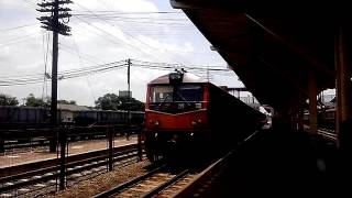 Alsthom (ALS) CAT Engine 4103 นำขบวนรถเร็ว 135 เข้าสู่สถานีนครราชสีมา