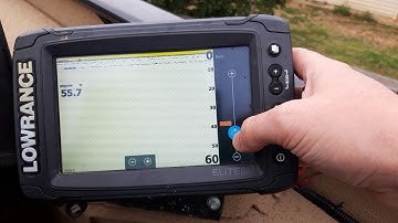 Adjusting scroll and ping speed Lowrance Elite TI