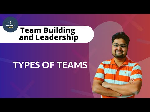 TEAMS | TYPES OF TEAMS | TEAM BUILDING AND LEADERSHIP | BBA | B.Com | MBA