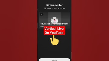Vertical live stream on YouTube|Go Live|YouTube update 2024|#viral #shorts
