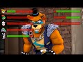 [SFM FNaF] Security Breach Fury&#39;s Rage vs Amanda The Adventure WITH Healthbars