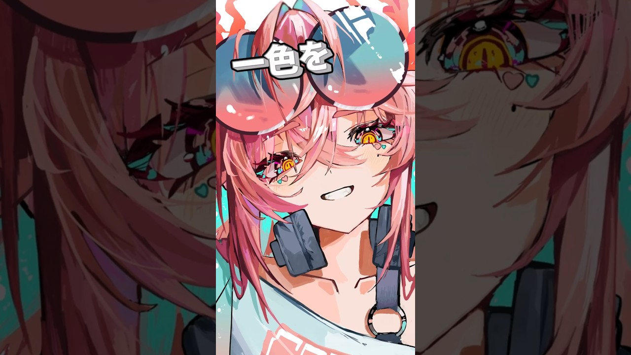一色をテーマに絵を100枚描く100色チャレンジ！7色目:コーラルレッド #イラスト #厚塗り #イラストメイキング