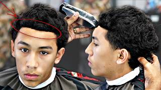 *FIXING HIS FRONT LINE* HAIRCUT TUTORIAL: BURST FADE MULLET    4K