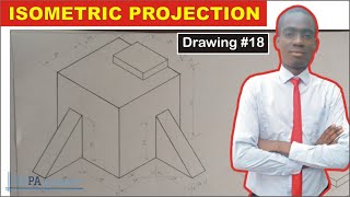 How to Draw Complex Isometric Drawing | Isometric Projection for Engineering Students #18 |