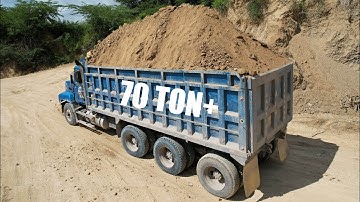 OVERLOAD TRUCKS GOING DOWN STEEP GRADE [SHALE MINING] S4•E5 / DRONE VIEW #kenworth #peterbilt #truck