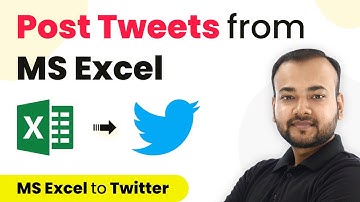 How to Post Tweets from MS Excel - MS Excel to Twitter Integration