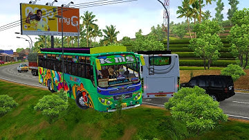 TN Private Bus Driving KMS🎀💥| Bus Simulator Indonesia