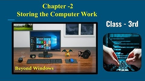 Computer Class 3rd #Lesson 2 #Storing the Computer Work.