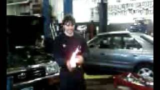 Dave juggling a fireball