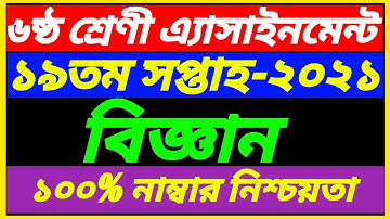 Class 6 Science 19th Week Assignment Answer 2021||19th Week Class 6 Biggan Assignment