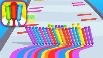 Pen Rush All Levels Mobile Walkthrough iOS,Android Gameplay New Update Game Max Level #129