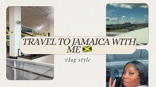 TRAVEL TO JAMAICA WITH ME 🇯🇲| AIRPORT VLOG | BYE UK 🇬🇧