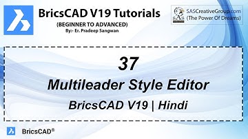 BricsCAD V19 Tutorial 37: How to use Multileader Style Editor in BricsCAD | With Example