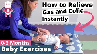 One way to Relieve Gas and Colic In Babies and Infants ★ 0-3 Months ★ Baby Exercises & Activities screenshot 3